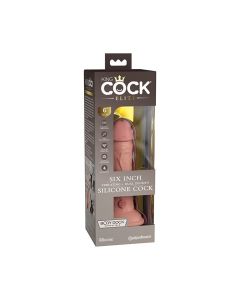 King Cock Elite Dual Density Vibrating Silicone Cock