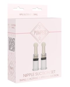 Shots Pumped Nipple Suction Set - Small